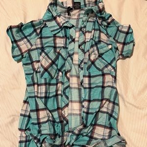 Short Sleeve Plaid Shirt